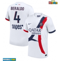 Paris Saint-Germain Lucas Beraldo #4 Auswärtstrikot 2025-26 Kurzarm
